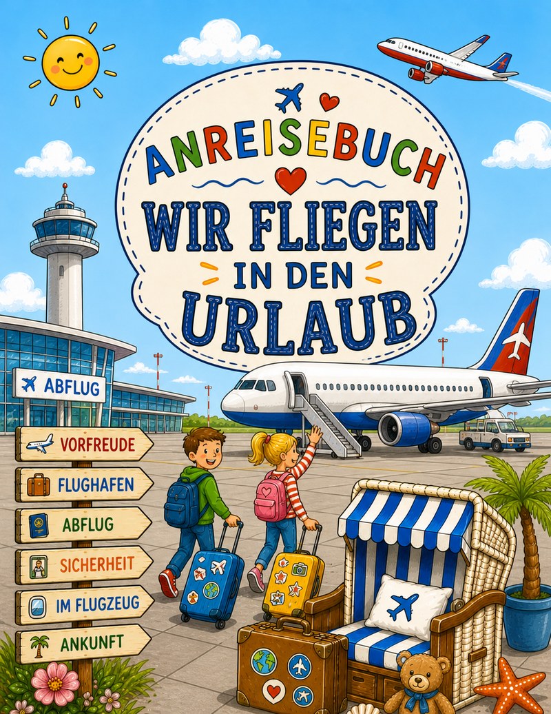 Anreisebuch Wir fliegen in den Urlaub
